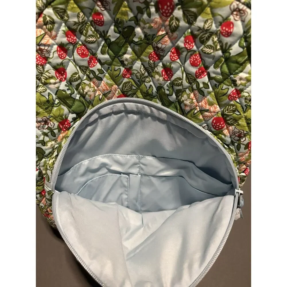 Vera Bradley Frogberry Essential Backpack Book Bag EXACT Frogs Raspberries NWT